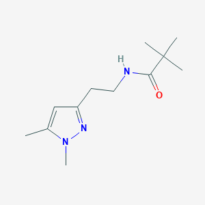 N-(2-(1,5-dimethyl-1H-pyrazol-3-yl)ethyl)pivalamide