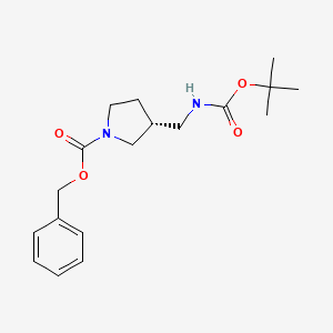molecular formula C18H26N2O4 B2664986 (R)-1-Cbz-3-(Boc-aminomethyl)pyrrolidine CAS No. 1217622-63-3