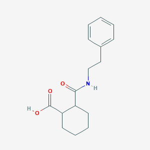 molecular formula C16H21NO3 B2664994 2-{[(2-Phenylethyl)amino]carbonyl}cyclohexanecarboxylic acid CAS No. 331987-60-1