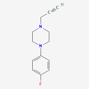 molecular formula C13H15FN2 B2665019 1-(4-Fluorophenyl)-4-(2-propynyl)piperazine CAS No. 861206-49-7