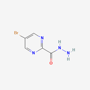 molecular formula C5H5BrN4O B2665115 5-Bromopyrimidine-2-carbohydrazide CAS No. 87362-30-9
