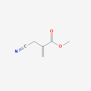 molecular formula C6H7NO2 B2665166 2-(Cyanomethyl)acrylic acid methyl ester CAS No. 556801-19-5