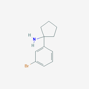molecular formula C11H14BrN B2665175 1-(3-Bromophenyl)cyclopentanamine CAS No. 1097826-42-0