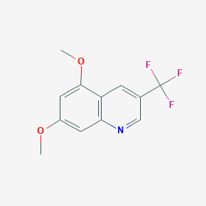 B2665230 5,7-Dimethoxy-3-(trifluoromethyl)quinoline CAS No. 2344680-78-8