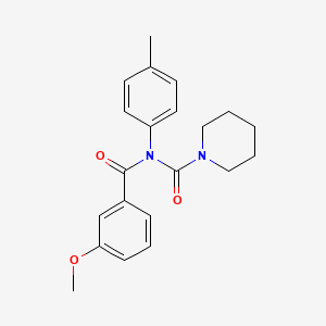 molecular formula C21H24N2O3 B2665261 N-(3-methoxybenzoyl)-N-(p-tolyl)piperidine-1-carboxamide CAS No. 899755-31-8
