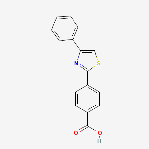 molecular formula C16H11NO2S B2665264 4-(4-phenyl-1,3-thiazol-2-yl)benzoic Acid CAS No. 320421-01-0