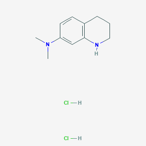 molecular formula C11H18Cl2N2 B2665343 N,N-dimethyl-1,2,3,4-tetrahydroquinolin-7-amine dihydrochloride CAS No. 1282345-44-1