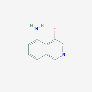 molecular formula C9H7FN2 B2665354 4-Fluoroisoquinolin-5-amine CAS No. 928664-14-6