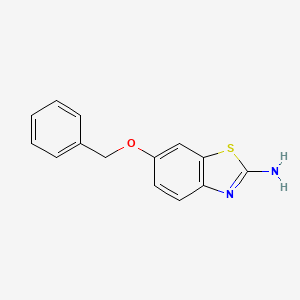 molecular formula C14H12N2OS B2665355 2-Benzothiazolamine, 6-(phenylmethoxy)- CAS No. 50851-01-9