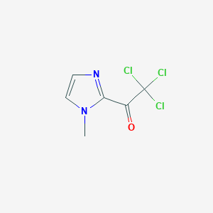 molecular formula C6H5Cl3N2O B2665376 1-Methyl-2-(trichloroacetyl)imidazole CAS No. 30148-23-3