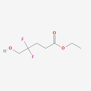 molecular formula C7H12F2O3 B2665377 Ethyl 4,4-difluoro-5-hydroxypentanoate CAS No. 79360-94-4
