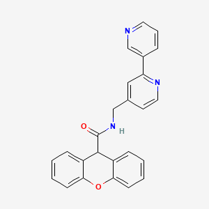 molecular formula C25H19N3O2 B2665390 N-([2,3'-bipyridin]-4-ylmethyl)-9H-xanthene-9-carboxamide CAS No. 2034561-90-3