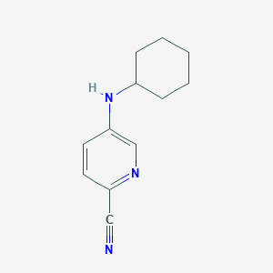 5-(Cyclohexylamino)pyridine-2-carbonitrile