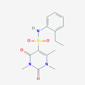 N-(2-ethylphenyl)-1,3,4-trimethyl-2,6-dioxopyrimidine-5-sulfonamide