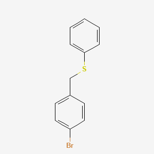 molecular formula C13H11BrS B2665448 1-Bromo-4-(phenylsulfanylmethyl)benzene CAS No. 75954-35-7