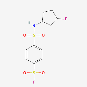 4-[(3-Fluorocyclopentyl)sulfamoyl]benzenesulfonyl fluoride