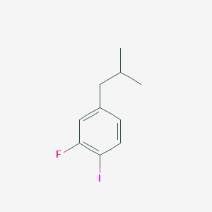 2-Fluoro-1-iodo-4-(2-methylpropyl)benzene