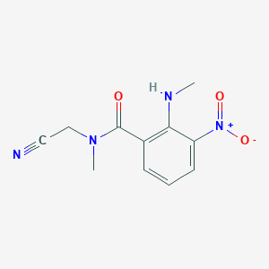 N-(cyanomethyl)-N-methyl-2-(methylamino)-3-nitrobenzamide
