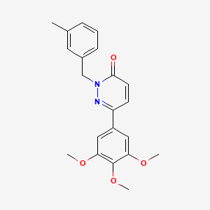2-[(3-Methylphenyl)methyl]-6-(3,4,5-trimethoxyphenyl)pyridazin-3-one