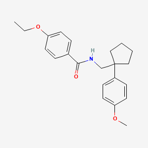4-ethoxy-N-((1-(4-methoxyphenyl)cyclopentyl)methyl)benzamide