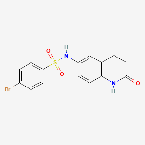 4-bromo-N-(2-oxo-1,2,3,4-tetrahydroquinolin-6-yl)benzenesulfonamide