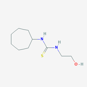 molecular formula C10H20N2OS B2665459 1-Cycloheptyl-3-(2-hydroxyethyl)thiourea CAS No. 883025-59-0
