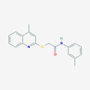 2-((4-methylquinolin-2-yl)thio)-N-(m-tolyl)acetamide
