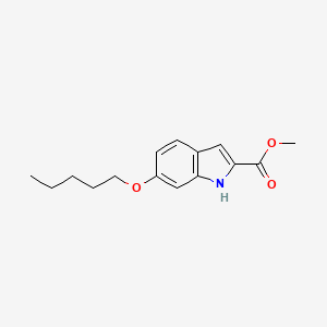 methyl 6-(pentyloxy)-1H-indole-2-carboxylate