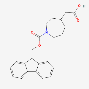 2-(1-{[(9H-fluoren-9-yl)methoxy]carbonyl}azepan-4-yl)acetic acid