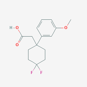 2-[4,4-Difluoro-1-(3-methoxyphenyl)cyclohexyl]acetic acid