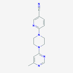 6-[4-(6-Methylpyrimidin-4-yl)piperazin-1-yl]pyridine-3-carbonitrile