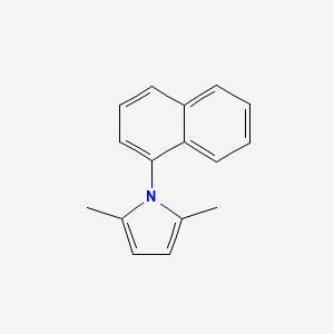 molecular formula C16H15N B2665534 2,5-dimethyl-1-(1-naphthyl)-1H-pyrrole CAS No. 18494-86-5