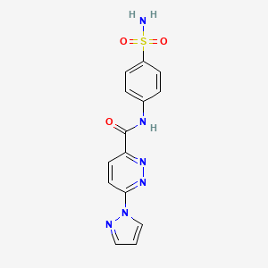 6-(1H-pyrazol-1-yl)-N-(4-sulfamoylphenyl)pyridazine-3-carboxamide