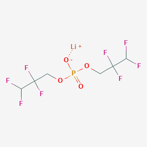molecular formula C6H6F8LiO4P B2665559 lithium(1+)ionbis(2,2,3,3-tetrafluoropropyl)phosphate CAS No. 1853294-61-7