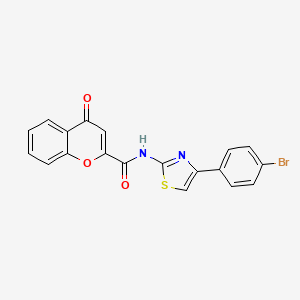 N-(4-(4-bromophenyl)thiazol-2-yl)-4-oxo-4H-chromene-2-carboxamide