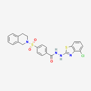 N'-(4-chlorobenzo[d]thiazol-2-yl)-4-((3,4-dihydroisoquinolin-2(1H)-yl)sulfonyl)benzohydrazide