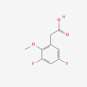 molecular formula C9H8F2O3 B2665576 3,5-Difluoro-2-methoxyphenylacetic acid CAS No. 886761-63-3