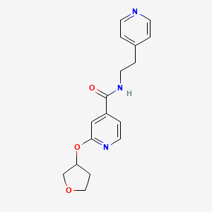 N-(2-(pyridin-4-yl)ethyl)-2-((tetrahydrofuran-3-yl)oxy)isonicotinamide