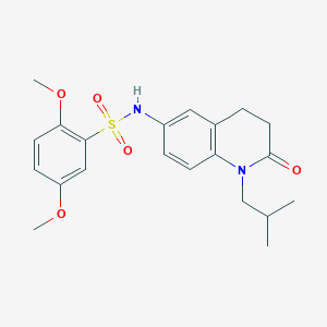 N-(1-isobutyl-2-oxo-1,2,3,4-tetrahydroquinolin-6-yl)-2,5-dimethoxybenzenesulfonamide