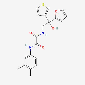 N1-(3,4-dimethylphenyl)-N2-(2-(furan-2-yl)-2-hydroxy-2-(thiophen-3-yl)ethyl)oxalamide