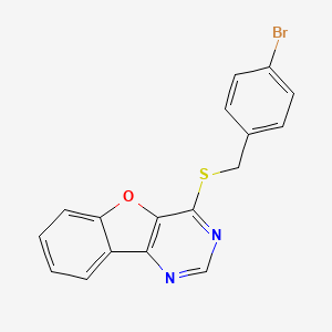 4-((4-Bromobenzyl)thio)benzofuro[3,2-d]pyrimidine