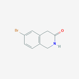 molecular formula C9H8BrNO B2665587 6-Bromo-1,2-dihydroisoquinolin-3(4H)-one CAS No. 943749-57-3