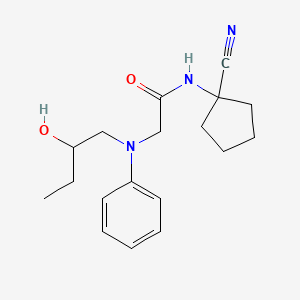 molecular formula C18H25N3O2 B2665617 N-(1-cyanocyclopentyl)-2-[(2-hydroxybutyl)(phenyl)amino]acetamide CAS No. 1252310-49-8