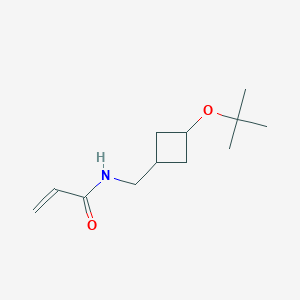 N-[[3-[(2-Methylpropan-2-yl)oxy]cyclobutyl]methyl]prop-2-enamide