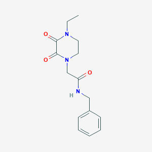 N-benzyl-2-(4-ethyl-2,3-dioxopiperazin-1-yl)acetamide