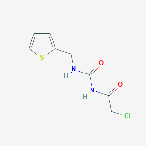 molecular formula C8H9ClN2O2S B2665670 2-chloro-N-{[(thien-2-ylmethyl)amino]carbonyl}acetamide CAS No. 871909-81-8