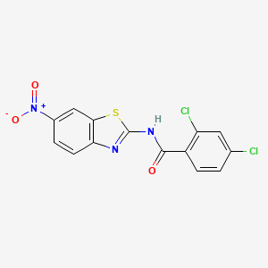 2,4-Dichloro-N-(6-nitro-1,3-benzothiazol-2-yl)benzamide