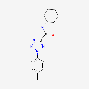 molecular formula C16H21N5O B2665736 N-cyclohexyl-N-methyl-2-(p-tolyl)-2H-tetrazole-5-carboxamide CAS No. 1396877-97-6