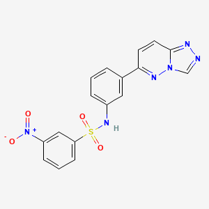 molecular formula C17H12N6O4S B2665754 N-(3-([1,2,4]triazolo[4,3-b]pyridazin-6-yl)phenyl)-3-nitrobenzenesulfonamide CAS No. 894069-06-8