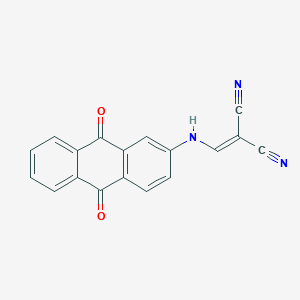 B2665777 (((9,10-Dioxo-2-anthryl)amino)methylene)methane-1,1-dicarbonitrile CAS No. 21498-85-1